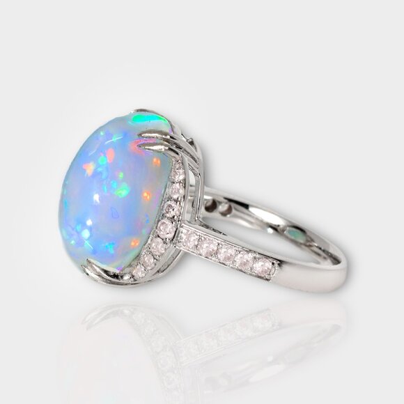 White Opal Ring - Picture 3 of 6